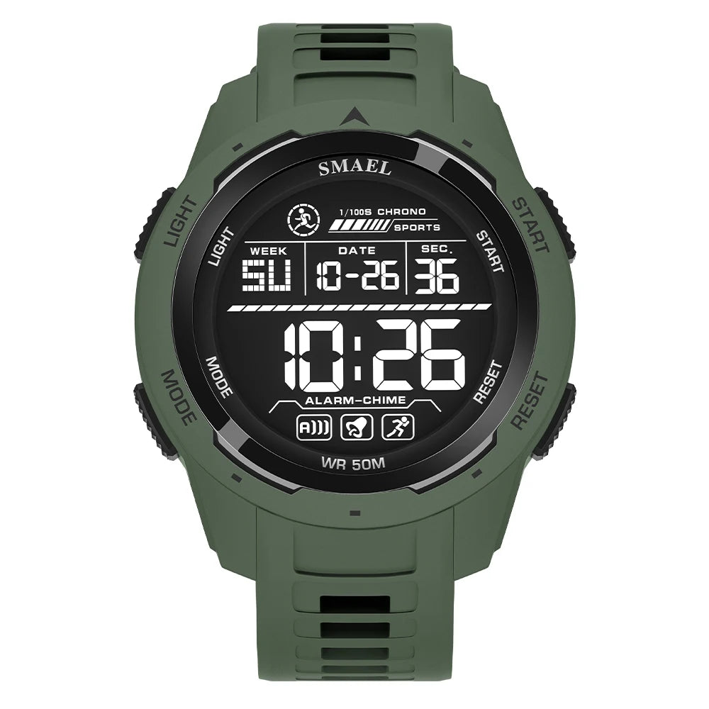8105 Digital Watches Sports LED Wristwatches Men'S 50M Waterproof Watch Digital Light Stopwatch Watch for Men