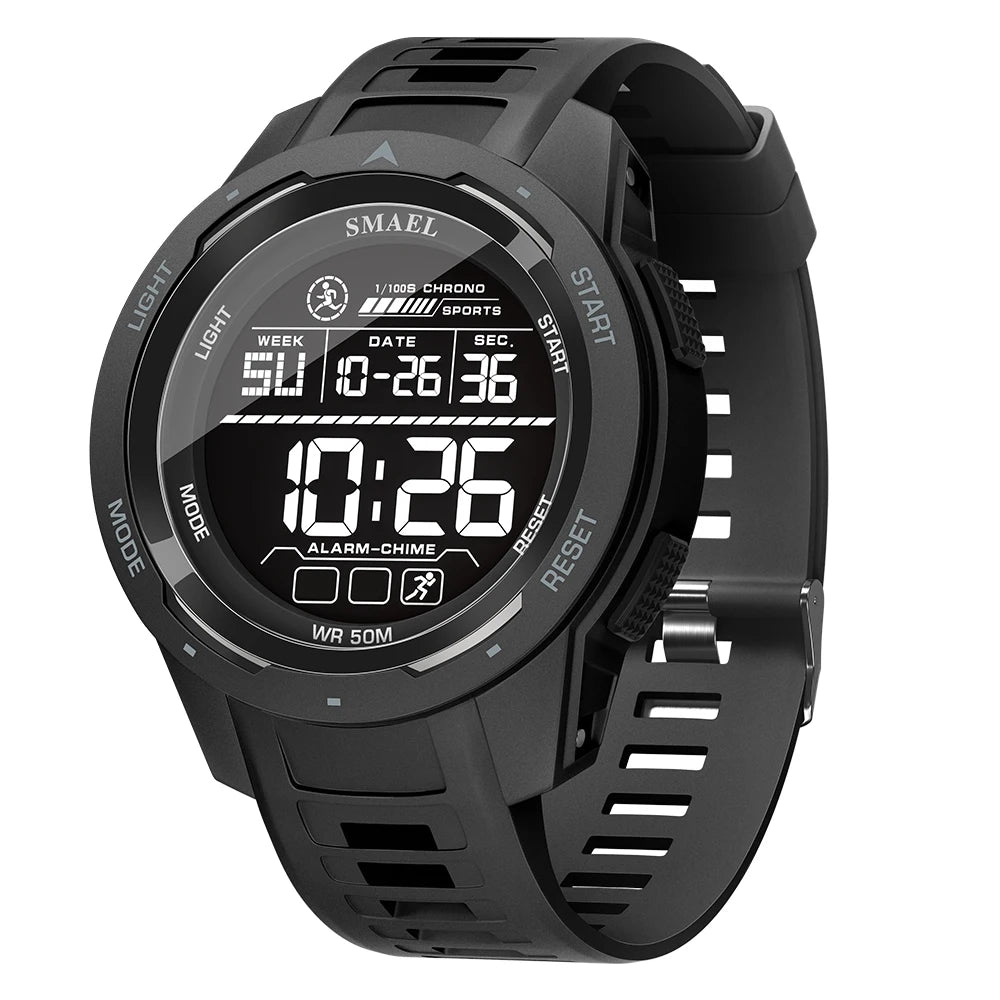 8105 Digital Watches Sports LED Wristwatches Men'S 50M Waterproof Watch Digital Light Stopwatch Watch for Men