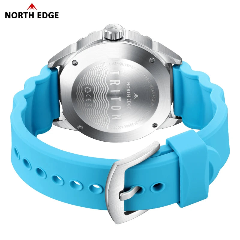 2025 New TRITON Solar Powered Dive Watch Men Luxury Quartz Watches for Men 316L Stainless Steel Case Waterproof 300M