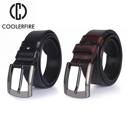 Men High Quality Genuine Leather Belt Luxury Designer Belts Men Cowskin Fashion Strap Male Jeans for Man Cowboy