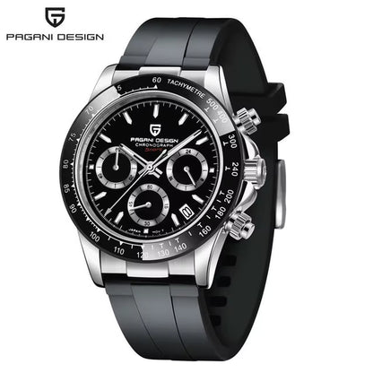 40Mm New V2  Men'S Quartz Watches Sapphire Retro Chronograph Stainless Steel Waterproof Watch Men Relogio Masculino