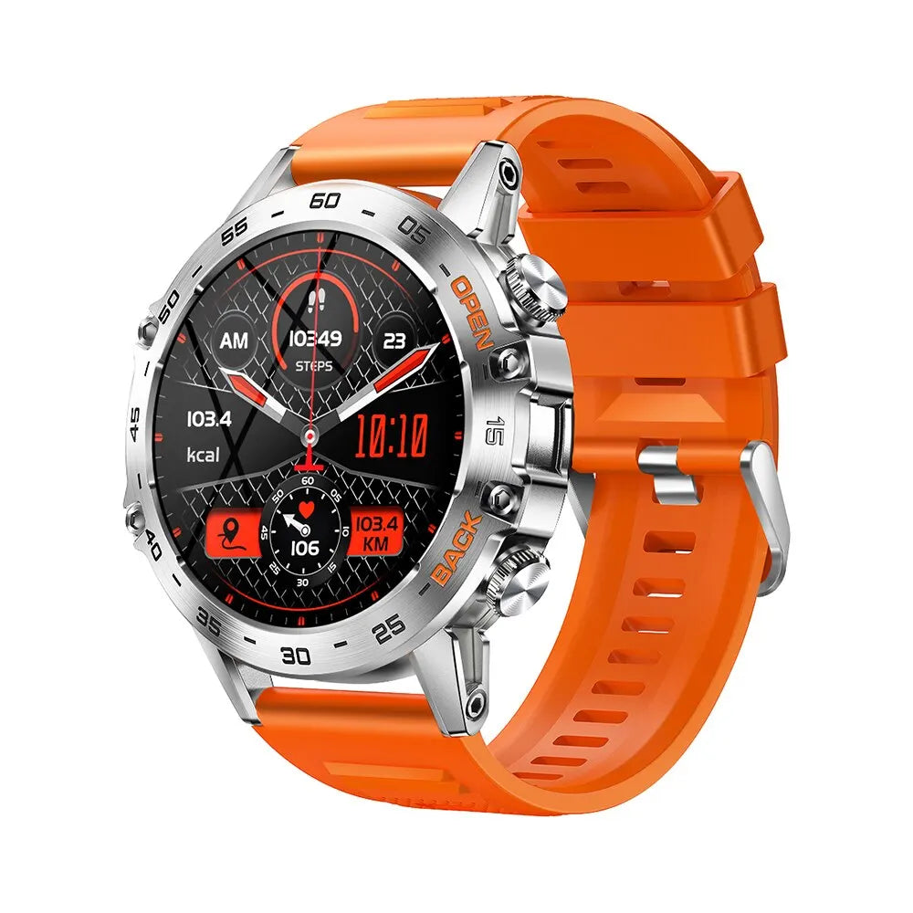 Steel 1.39 Inch Men Luxury Smart Watch Bluetooth Call Sport Fitness Tracker Health Monitor Smartwatch for Male MD52