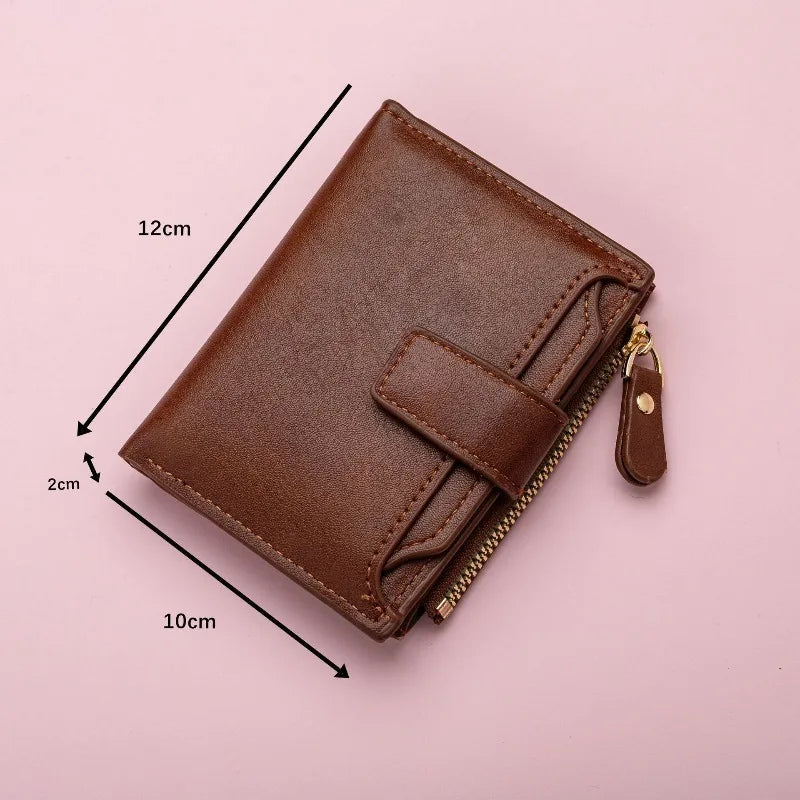 Card Holder Money Bag Wallet Male Men'S Coin Purse Wallet RFID Anti-Theft Man Leather Wallet Zipper Business
