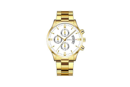 Montre Homme CUENA — Quartz, Date, Bracelet Acier Inoxydable