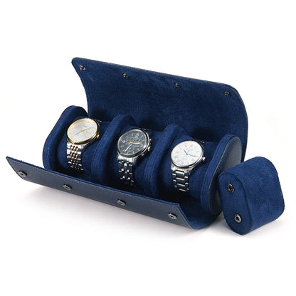 Coffret montre en cuir véritable, écrin à compartiments matelassés