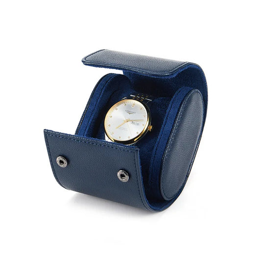 Coffret montre en cuir véritable, écrin à compartiments matelassés