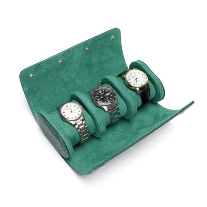 Coffret montre en cuir véritable, écrin à compartiments matelassés
