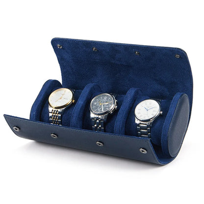 Coffret montre en cuir véritable, écrin à compartiments matelassés