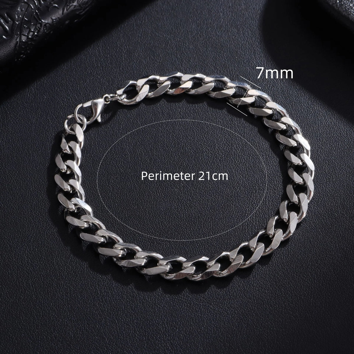 Bracelet Chaîne Cubaine Homme Acier Inoxydable – Style Intemporel