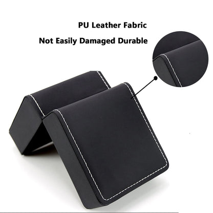 Écrin montre solo en cuir PU avec coussin, coffret cadeau