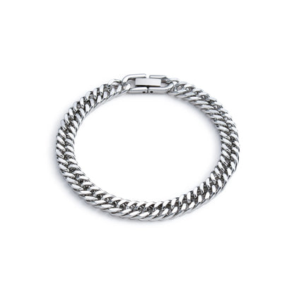 Bracelet Chaîne Cubaine Homme Acier Inoxydable – Style Intemporel