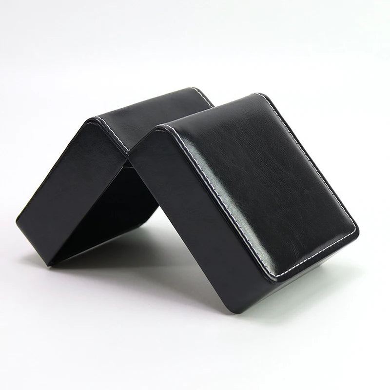 Écrin montre solo en cuir PU avec coussin, coffret cadeau