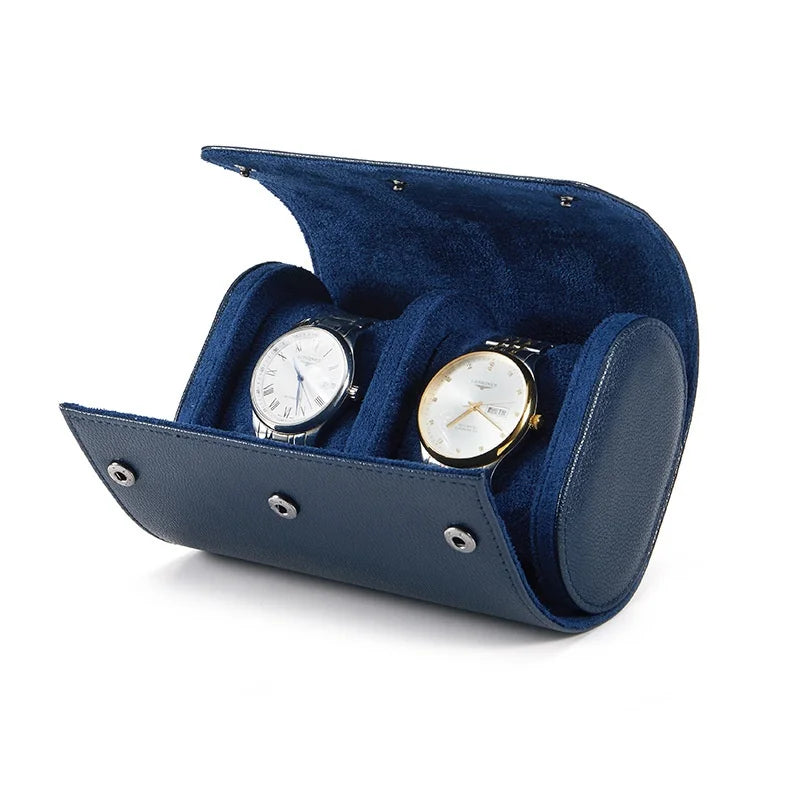 Coffret montre en cuir véritable, écrin à compartiments matelassés