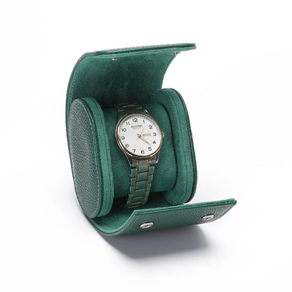 Coffret montre en cuir véritable, écrin à compartiments matelassés