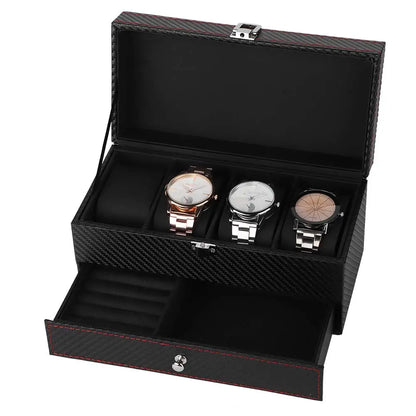 Écrin montre solo en cuir PU avec coussin, coffret cadeau