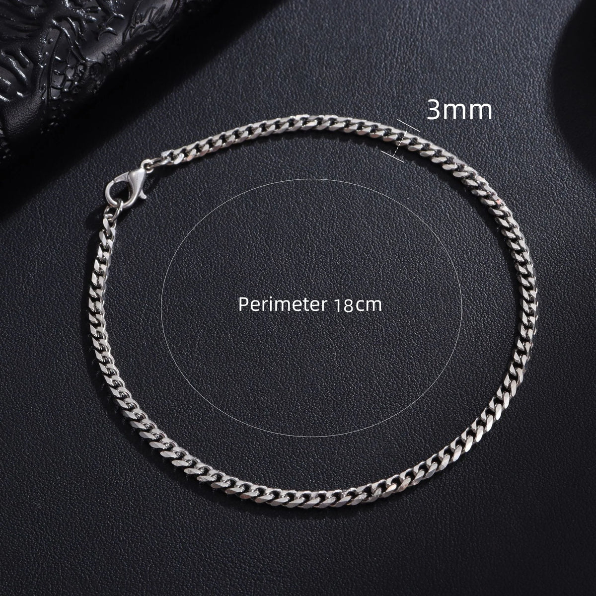 Bracelet Chaîne Cubaine Homme Acier Inoxydable – Style Intemporel