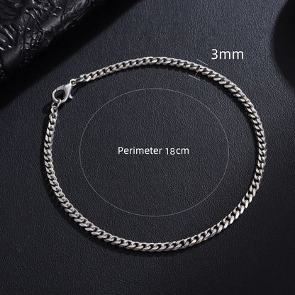 Bracelet Chaîne Cubaine Homme Acier Inoxydable – Style Intemporel