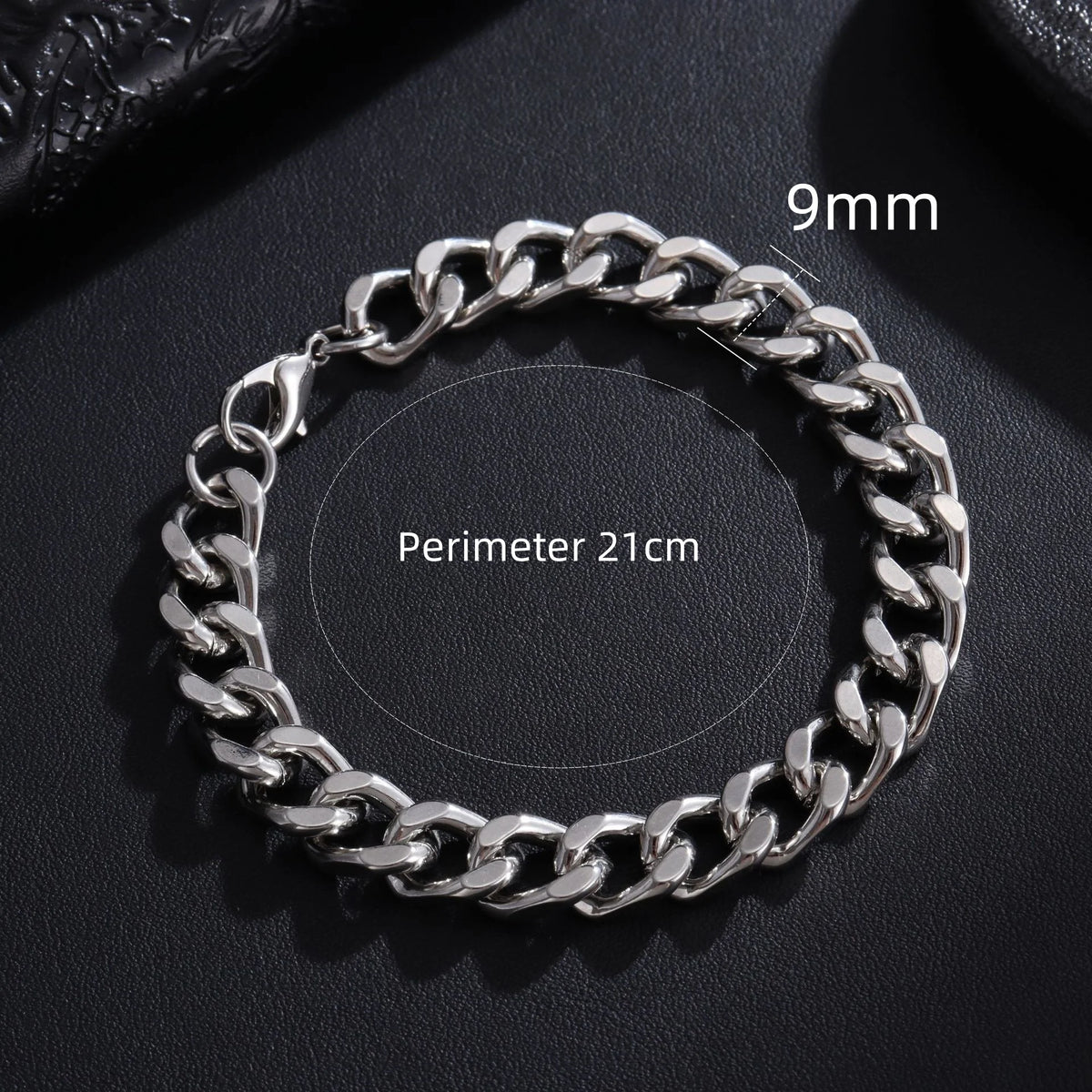 Bracelet Chaîne Cubaine Homme Acier Inoxydable – Style Intemporel