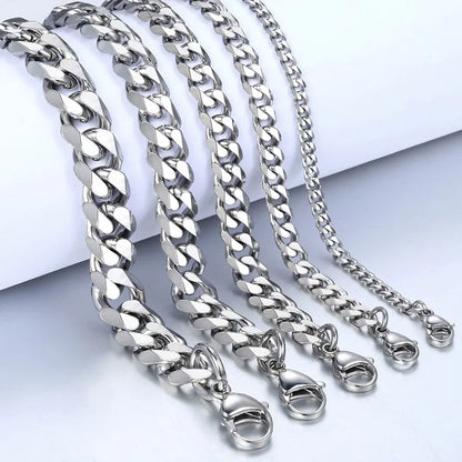Bracelet Chaîne Cubaine Homme Acier Inoxydable – Style Intemporel
