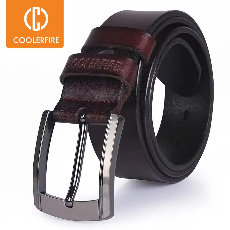 Men High Quality Genuine Leather Belt Luxury Designer Belts Men Cowskin Fashion Strap Male Jeans for Man Cowboy