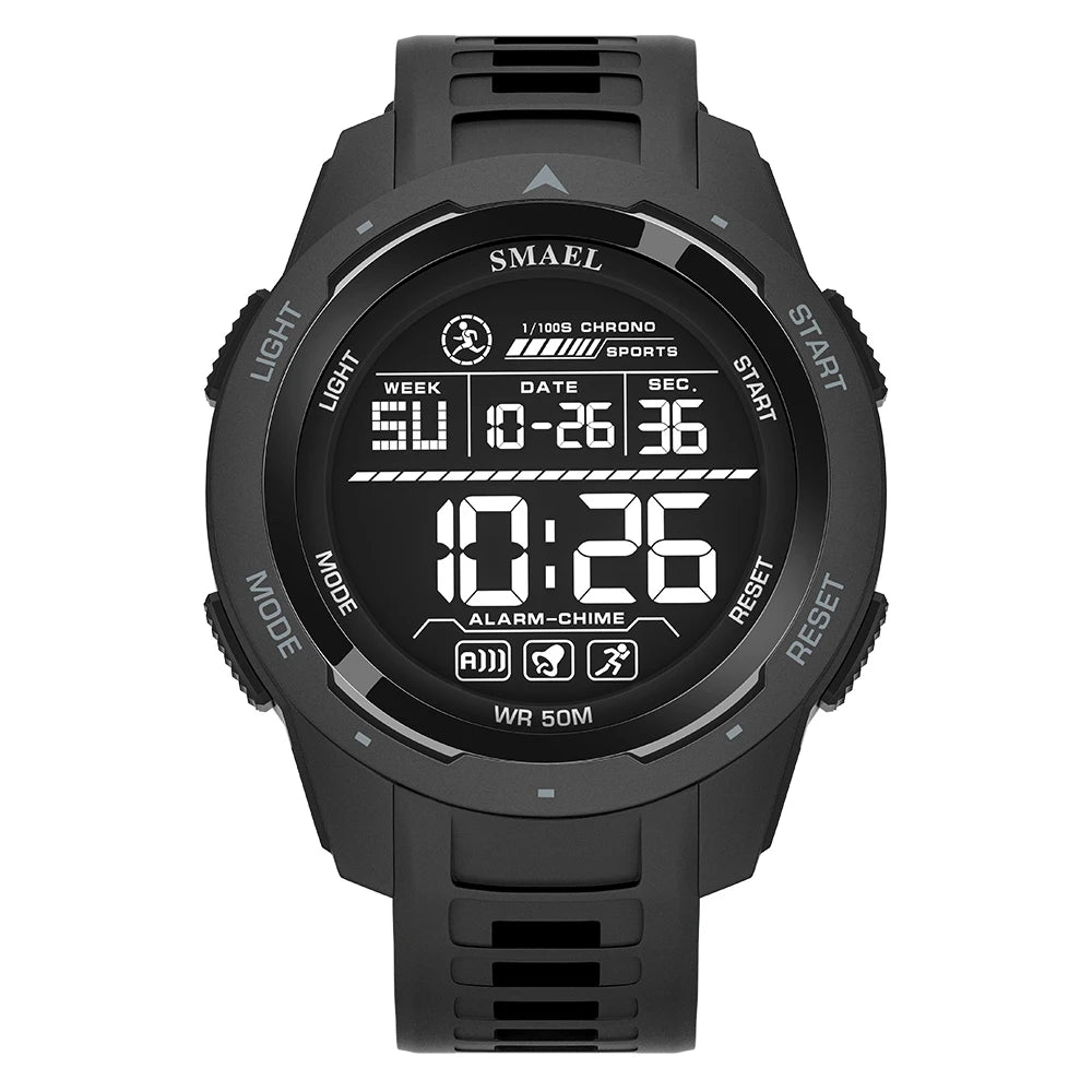 8105 Digital Watches Sports LED Wristwatches Men'S 50M Waterproof Watch Digital Light Stopwatch Watch for Men
