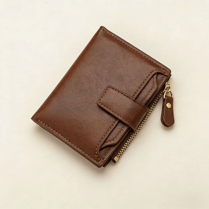 Card Holder Money Bag Wallet Male Men'S Coin Purse Wallet RFID Anti-Theft Man Leather Wallet Zipper Business