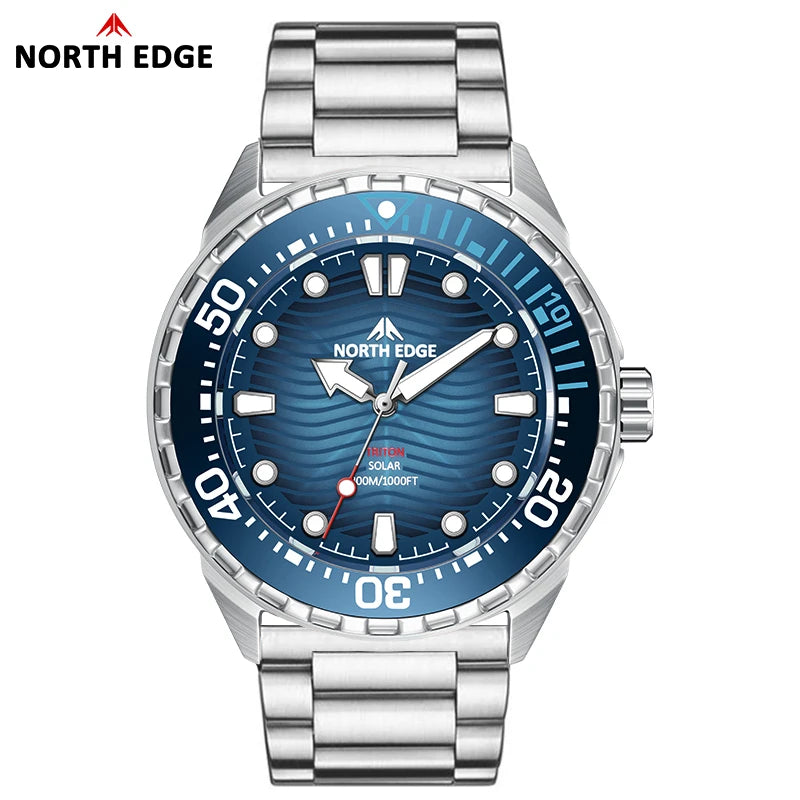 2025 New TRITON Solar Powered Dive Watch Men Luxury Quartz Watches for Men 316L Stainless Steel Case Waterproof 300M