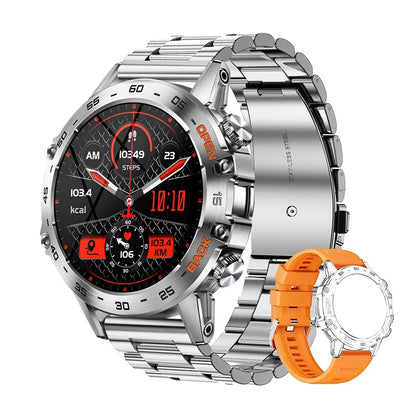 Steel 1.39 Inch Men Luxury Smart Watch Bluetooth Call Sport Fitness Tracker Health Monitor Smartwatch for Male MD52